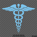 Caduceus Medical Symbol Health Vinyl Decal