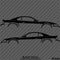 99-04 Ford Mustang Car Silhouette Vinyl Decal (PAIR)
