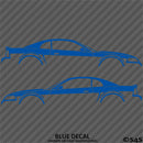 99-04 Ford Mustang Car Silhouette Vinyl Decal (PAIR)