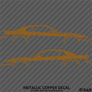 99-04 Ford Mustang Car Silhouette Vinyl Decal (PAIR)