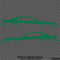 99-04 Ford Mustang Car Silhouette Vinyl Decal (PAIR)