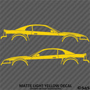 99-04 Ford Mustang Car Silhouette Vinyl Decal (PAIR)