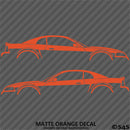 99-04 Ford Mustang Car Silhouette Vinyl Decal (PAIR)