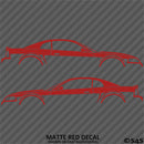 99-04 Ford Mustang Car Silhouette Vinyl Decal (PAIR)