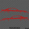 99-04 Ford Mustang Car Silhouette Vinyl Decal (PAIR)