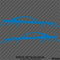 99-04 Ford Mustang Car Silhouette Vinyl Decal (PAIR)