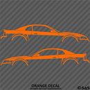 99-04 Ford Mustang Car Silhouette Vinyl Decal (PAIR)