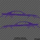 99-04 Ford Mustang Car Silhouette Vinyl Decal (PAIR)
