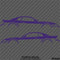 99-04 Ford Mustang Car Silhouette Vinyl Decal (PAIR)