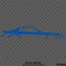 99-04 Ford Mustang Car Silhouette Vinyl Decal
