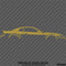 99-04 Ford Mustang Car Silhouette Vinyl Decal