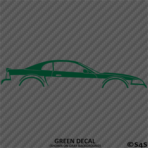 99-04 Ford Mustang Car Silhouette Vinyl Decal