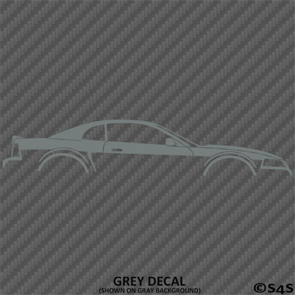 99-04 Ford Mustang Car Silhouette Vinyl Decal