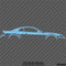 99-04 Ford Mustang Car Silhouette Vinyl Decal