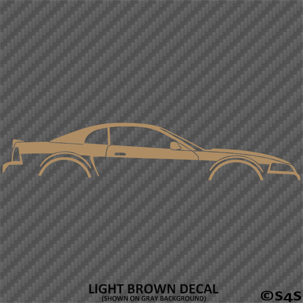 99-04 Ford Mustang Car Silhouette Vinyl Decal