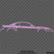 99-04 Ford Mustang Car Silhouette Vinyl Decal