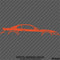 99-04 Ford Mustang Car Silhouette Vinyl Decal