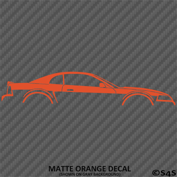 99-04 Ford Mustang Car Silhouette Vinyl Decal