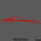 99-04 Ford Mustang Car Silhouette Vinyl Decal