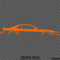 99-04 Ford Mustang Car Silhouette Vinyl Decal