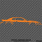 99-04 Ford Mustang Car Silhouette Vinyl Decal