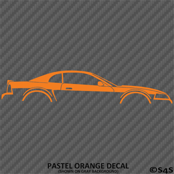 99-04 Ford Mustang Car Silhouette Vinyl Decal