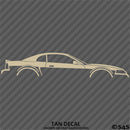 99-04 Ford Mustang Car Silhouette Vinyl Decal