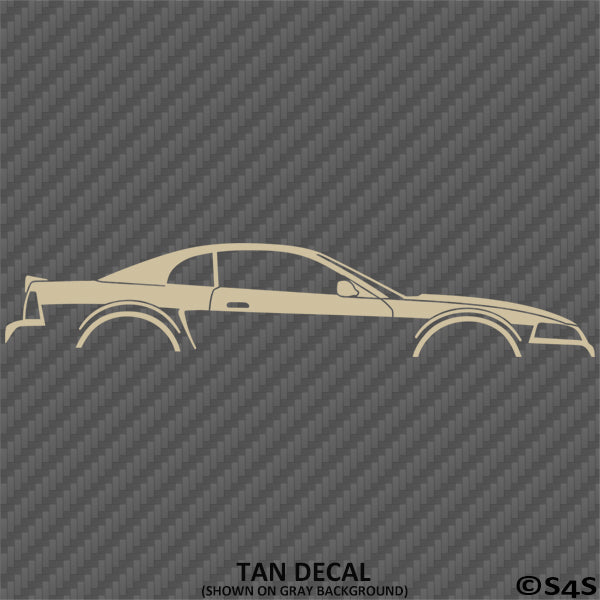 99-04 Ford Mustang Car Silhouette Vinyl Decal