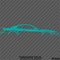 99-04 Ford Mustang Car Silhouette Vinyl Decal