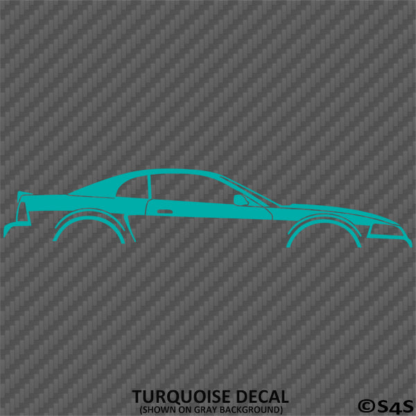 99-04 Ford Mustang Car Silhouette Vinyl Decal