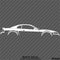99-04 Ford Mustang Car Silhouette Vinyl Decal