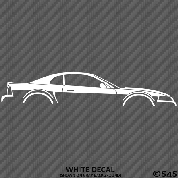 99-04 Ford Mustang Car Silhouette Vinyl Decal