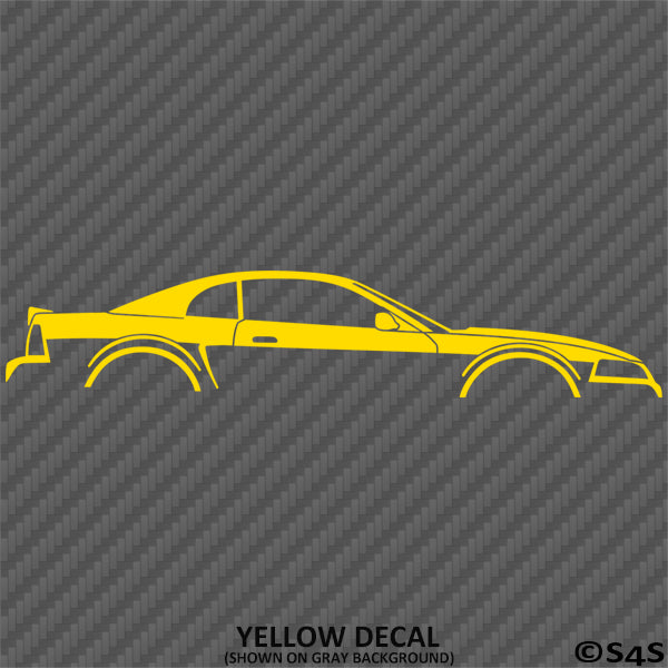 99-04 Ford Mustang Car Silhouette Vinyl Decal