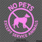 Business Decal: No Pets Allowed, Except Service Animals Vinyl Decal