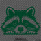 Peeking Raccoon Cute Funny Vinyl Decal