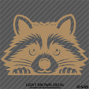 Peeking Raccoon Cute Funny Vinyl Decal