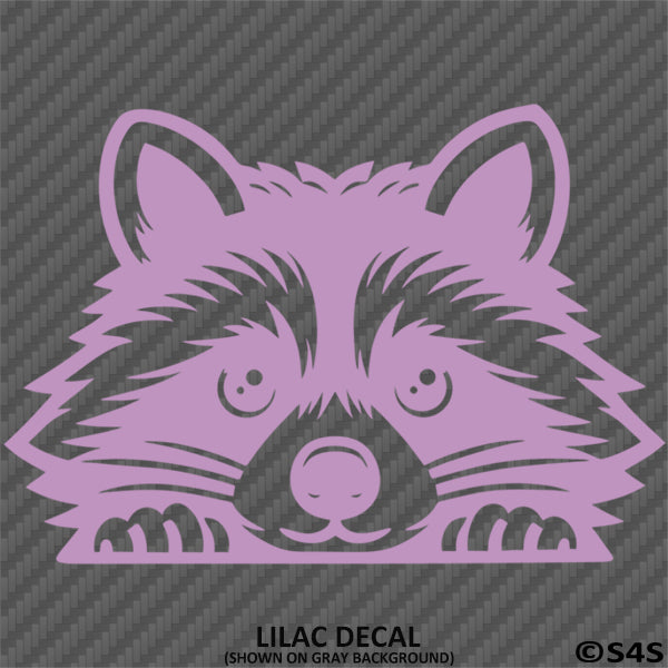 Peeking Raccoon Cute Funny Vinyl Decal