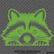 Peeking Raccoon Cute Funny Vinyl Decal