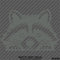 Peeking Raccoon Cute Funny Vinyl Decal