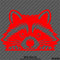 Peeking Raccoon Cute Funny Vinyl Decal