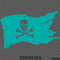 Pirate Flag Skull And Crossbones Caribbean Ship Vinyl Decal