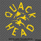 Quack Head Funny Duck Hunting Vinyl Decal