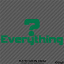 Question Everything Vinyl Decal