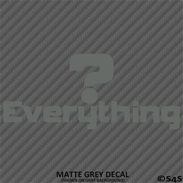 Question Everything Pin Question Everything Vinyl Decal – S4S Designs