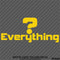 Question Everything Vinyl Decal