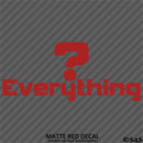 Question Everything Vinyl Decal