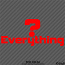 Question Everything Vinyl Decal