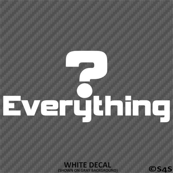 Question Everything Vinyl Decal