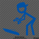 RC Guy: Radio Control Boat Stick Figure Wearing Hat Vinyl Decal