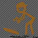 RC Guy: Radio Control Boat Stick Figure Wearing Hat Vinyl Decal